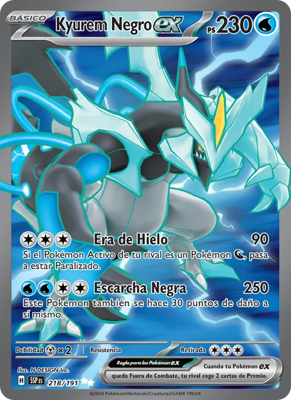 Kyurem Negro ex – Chispas Fulgurantes 218