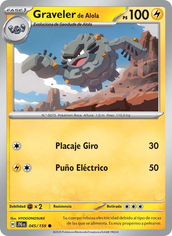 Graveler de Alola – Juntos de Aventuras 45