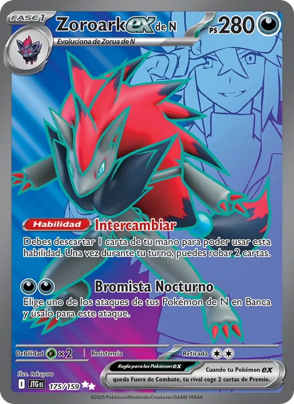 Zoroark ex de N – Juntos de Aventuras 175