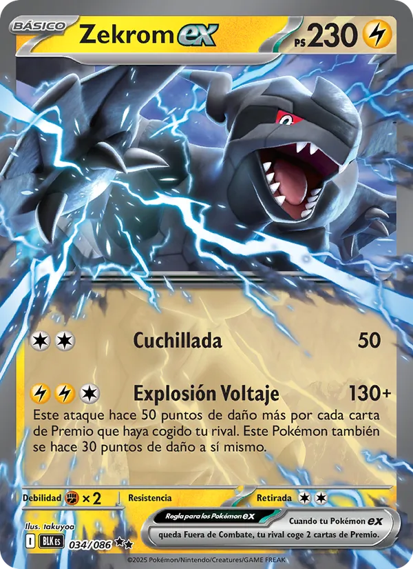 Zekrom ex – Fulgor Negro 34