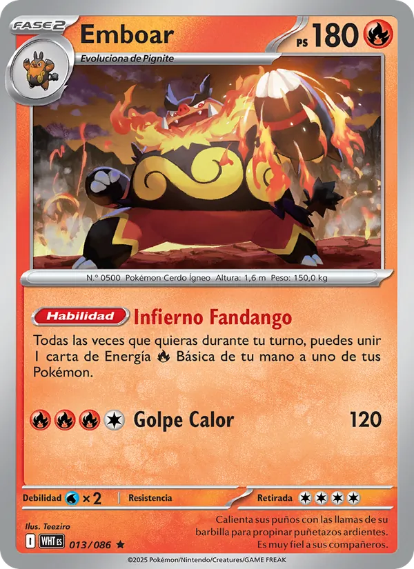 Emboar – Llama Blanca 13
