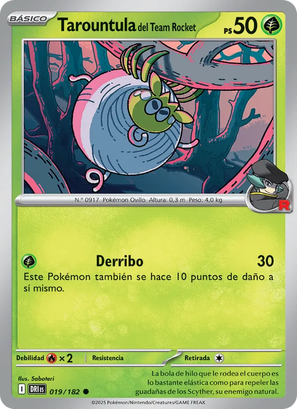 Tarountula del Team Rocket – Rivales Predestinados 19