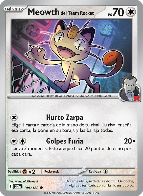 Meowth del Team Rocket – Rivales Predestinados 149