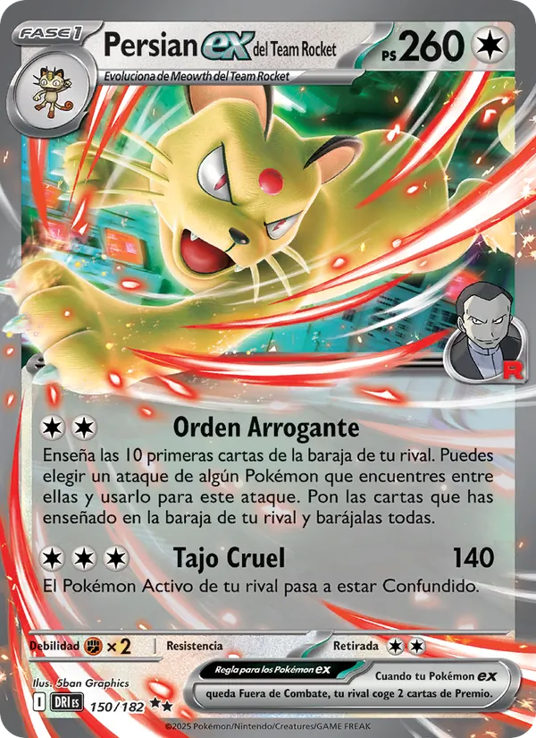 Persian ex del Team Rocket – Rivales Predestinados 150