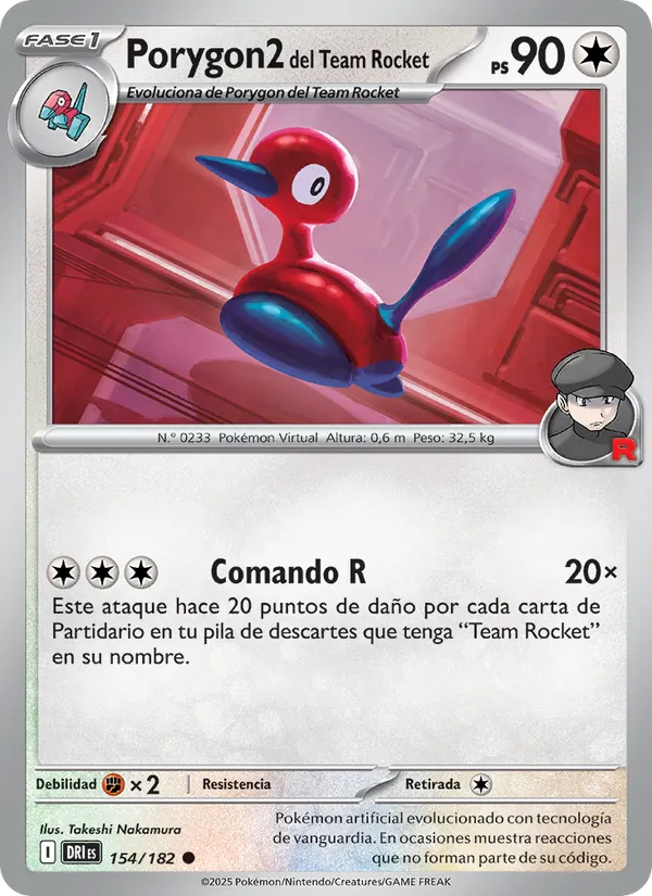 Porygon2 del Team Rocket – Rivales Predestinados 154