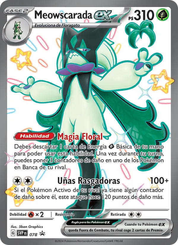 Meowscarada ex – SVP Black Star Promos 78