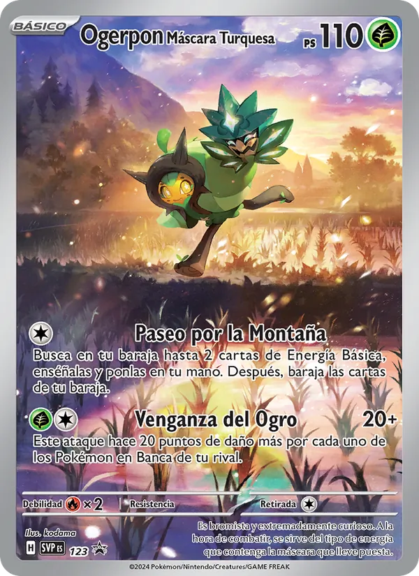 Ogerpon Máscara Turquesa – SVP Black Star Promos 123