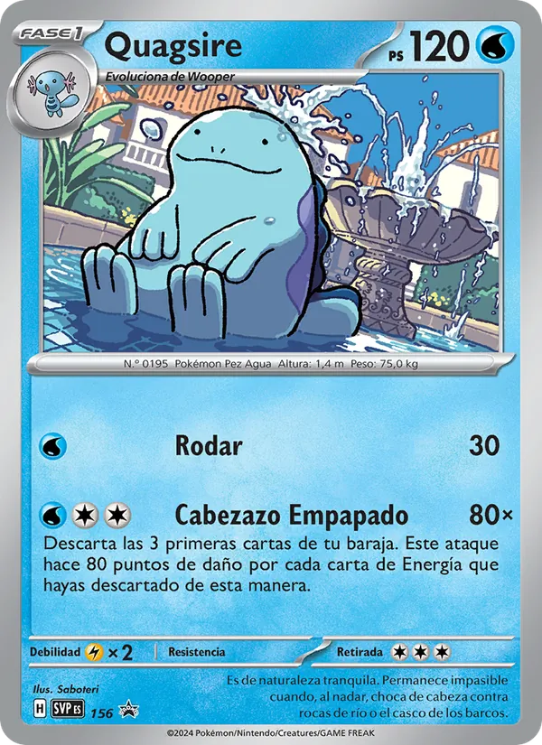 Quagsire – SVP Black Star Promos 156