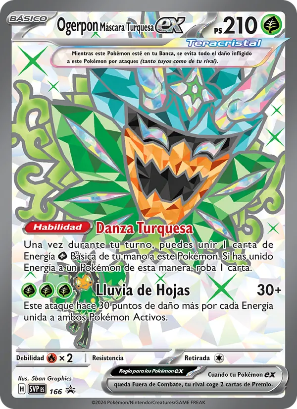 Ogerpon Máscara Turquesa ex – SVP Black Star Promos 166