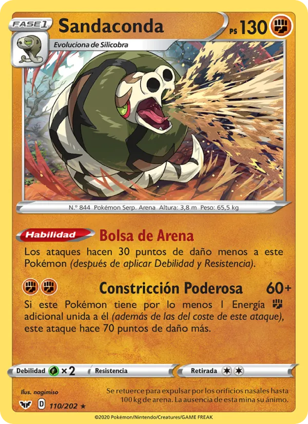 Sandaconda – Espada y Escudo 110