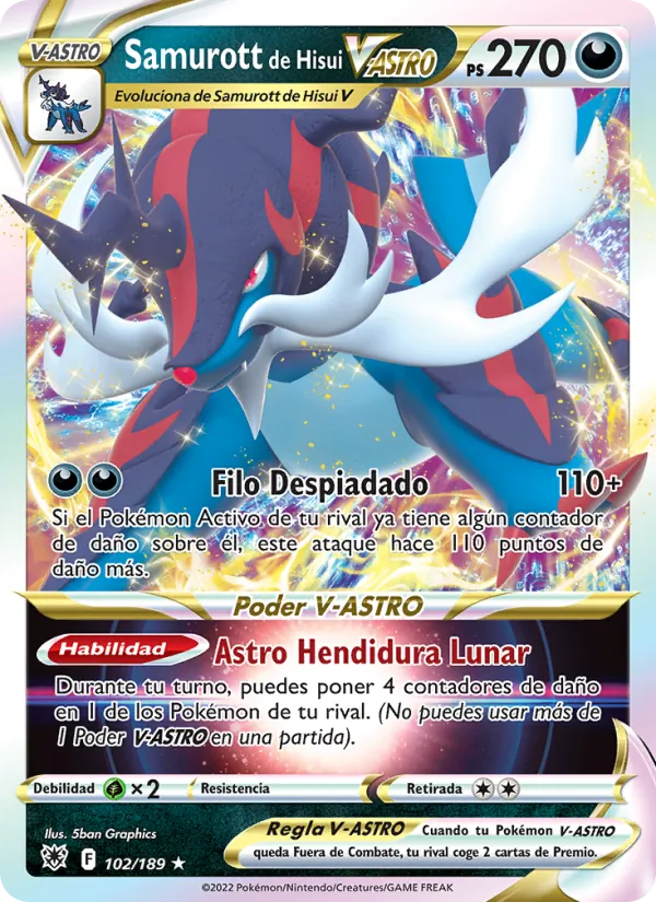 Samurott de Hisui V-ASTRO – Resplandor Astral 102