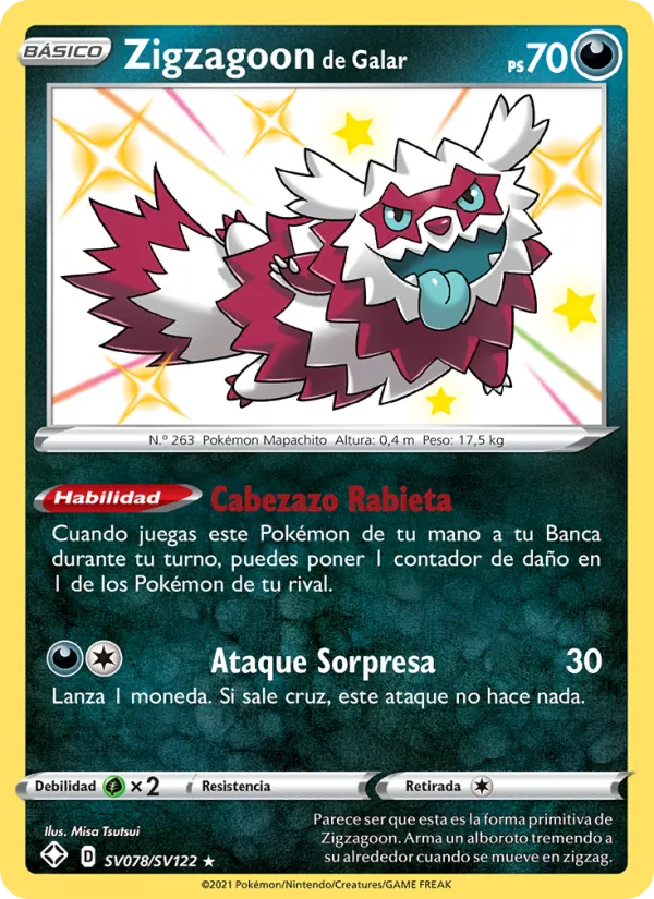 Zigzagoon de Galar – Destinos Brillantes SV078