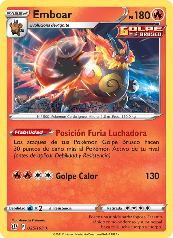 Emboar – Estilos de Combate 25