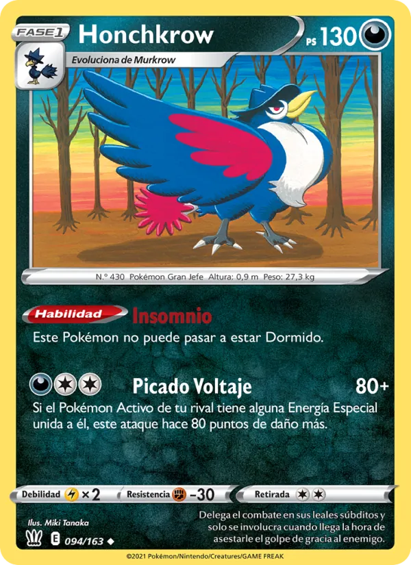 Honchkrow – Estilos de Combate 94