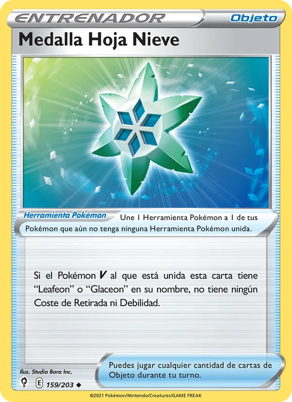 Medalla Hoja Nieve – Cielos Evolutivos 159