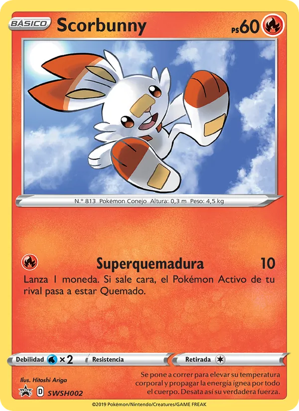 Scorbunny – Cartas de promoción ESES SWSH002