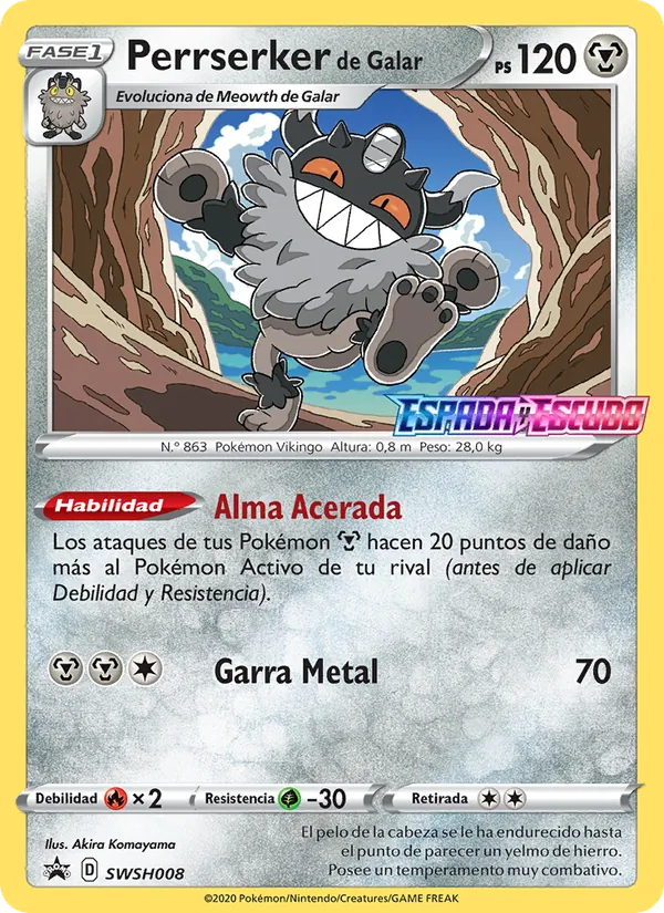 Perrserker de Galar – Cartas de promoción ESES SWSH008