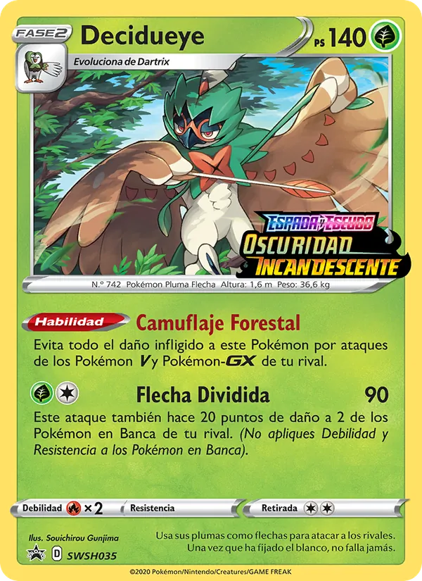 Decidueye – Cartas de promoción ESES SWSH035