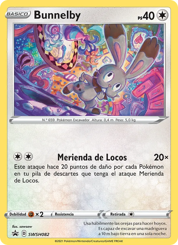 Bunnelby – Cartas de promoción ESES SWSH082
