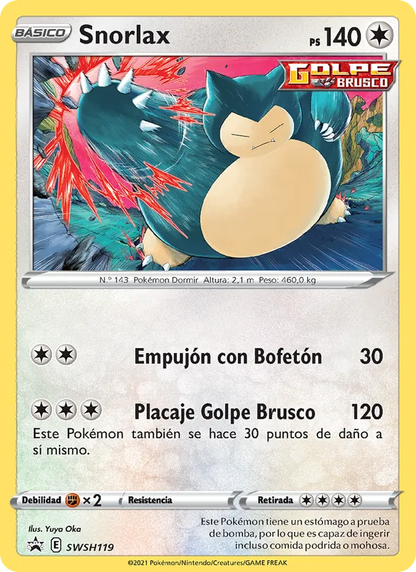 Snorlax – Cartas de promoción ESES SWSH119