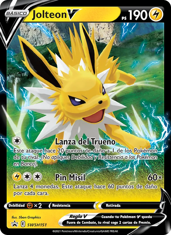 Jolteon V – Cartas de promoción ESES SWSH151