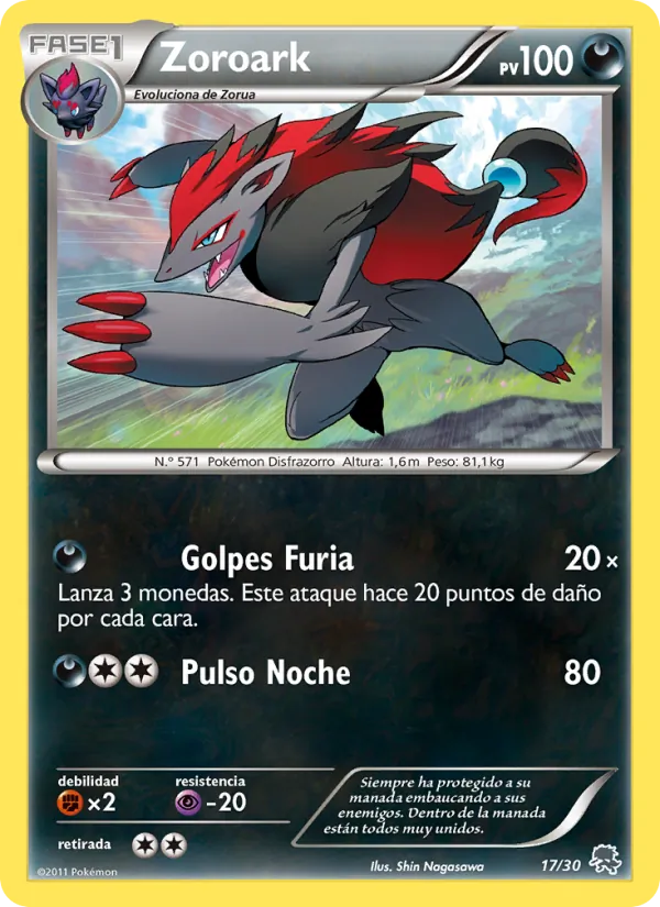 Zoroark – Kit de Entrenador XY (Pikachu Enmascarada) 17