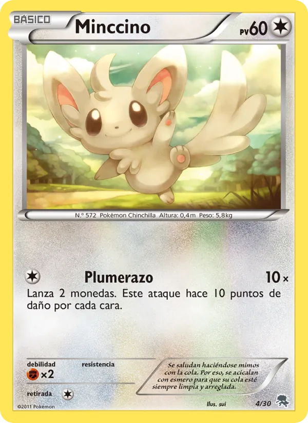 Minccino – Kit de Entrenador XY (Pikachu Enmascarada) 4