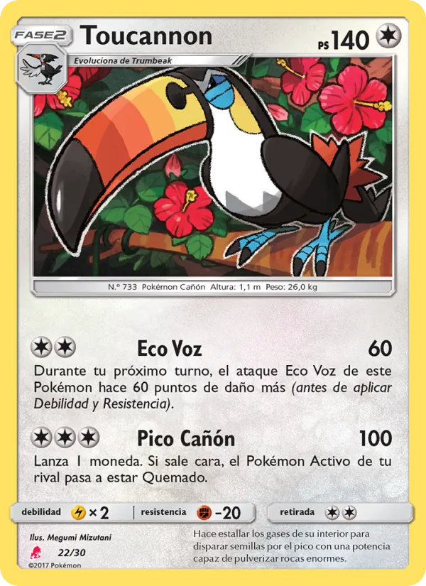 Toucannon – Kit de Entrenador Sol y Luna (Lycanroc) 22