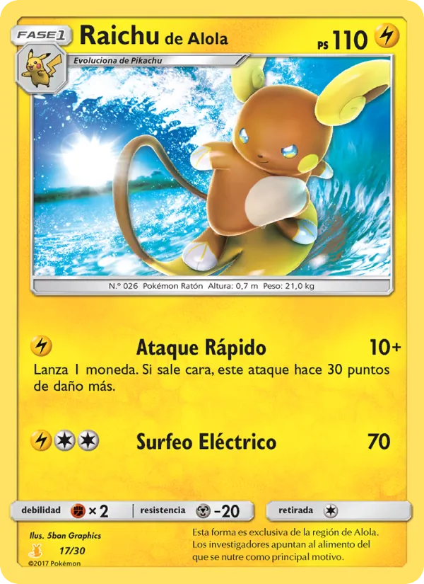 Raichu de Alola – Kit de Entrenador Sol y Luna (Raichu de Alola) 17