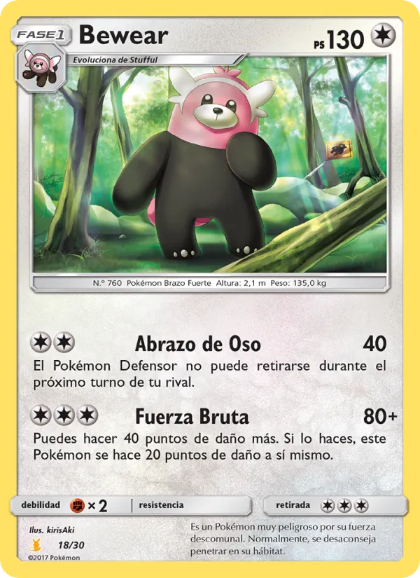 Bewear – Kit de Entrenador Sol y Luna (Raichu de Alola) 18