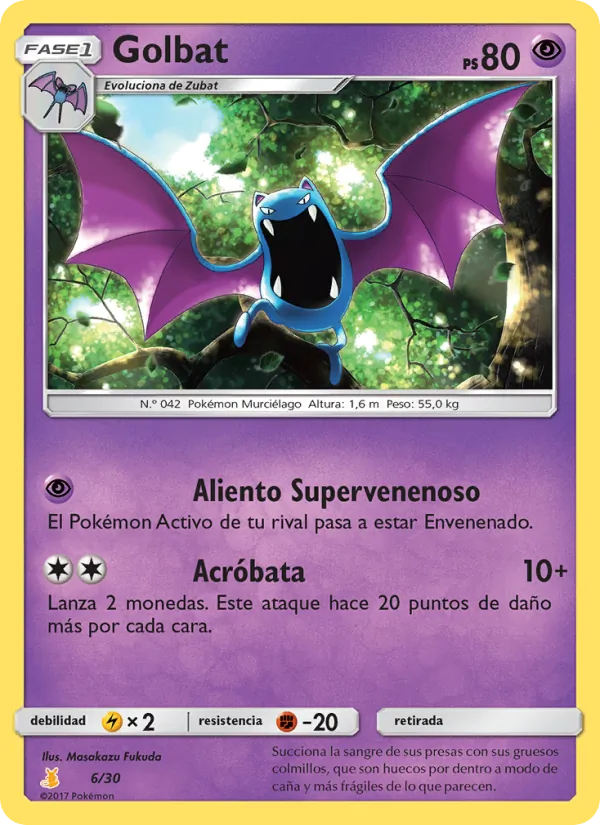 Golbat – Kit de Entrenador Sol y Luna (Raichu de Alola) 6
