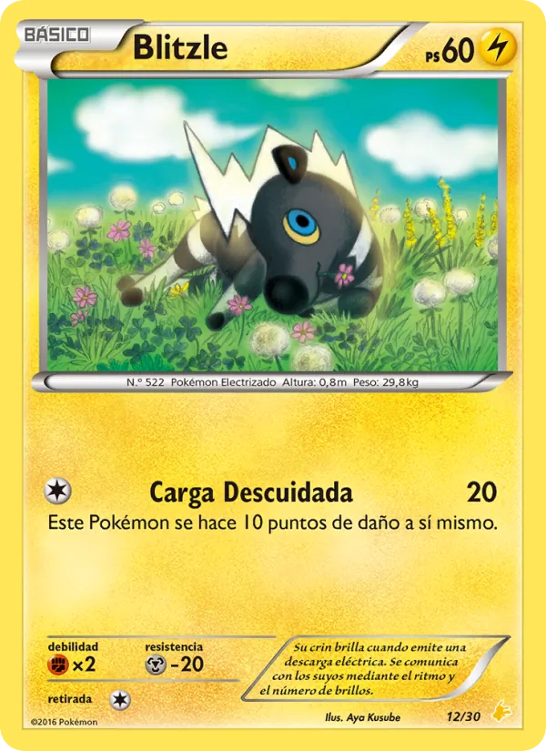Blitzle – Kit de Entrenador XY (Pikachu Enmascarada) 12