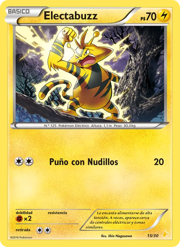 Electabuzz – Kit de Entrenador XY (Pikachu Enmascarada) 15