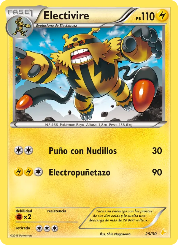 Electivire – Kit de Entrenador XY (Pikachu Enmascarada) 25