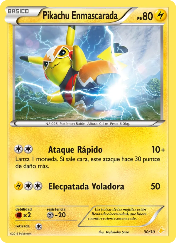 Pikachu Enmascarada – Kit de Entrenador XY (Pikachu Enmascarada) 30