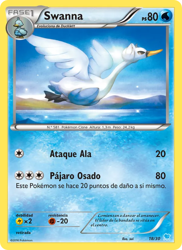 Swanna – Kit de Entrenador XY (Suicune) 18