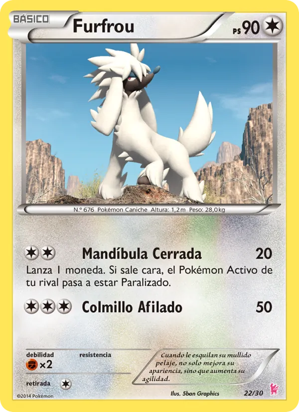 Furfrou – Kit de Entrenador XY (Pikachu Enmascarada) 22