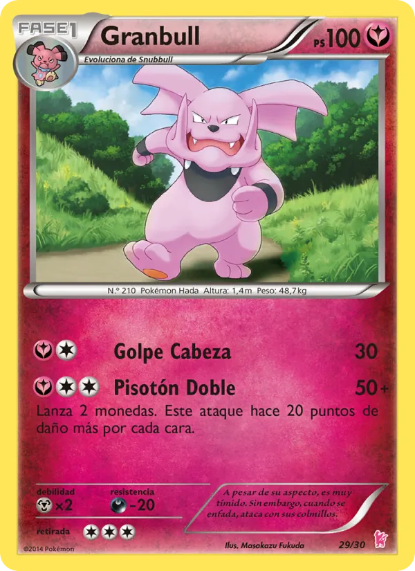 Granbull – Kit de Entrenador XY (Pikachu Enmascarada) 29