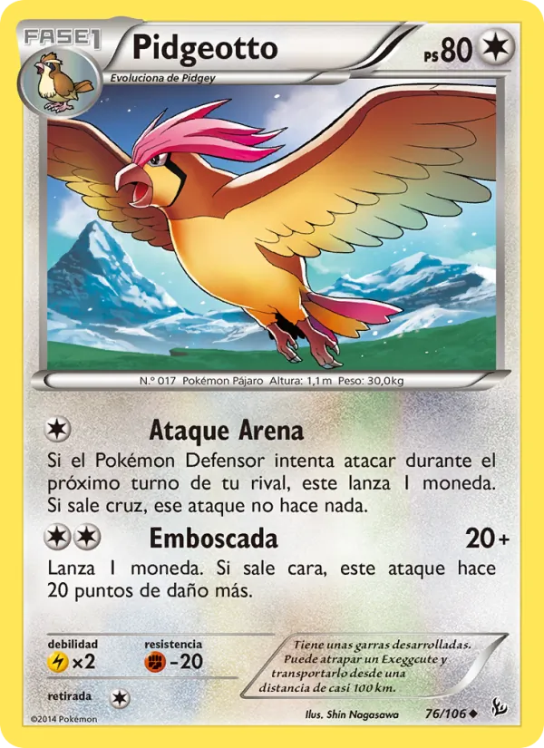 Pidgeotto – Destellos de Fuego 76