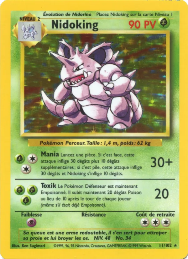 Nidoking – Set de Base 11