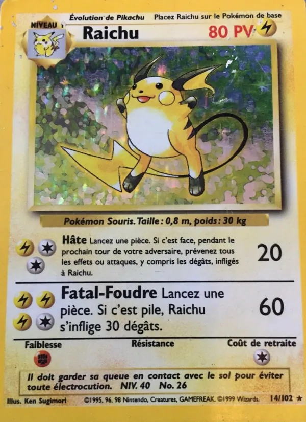 Raichu – Set de Base 14