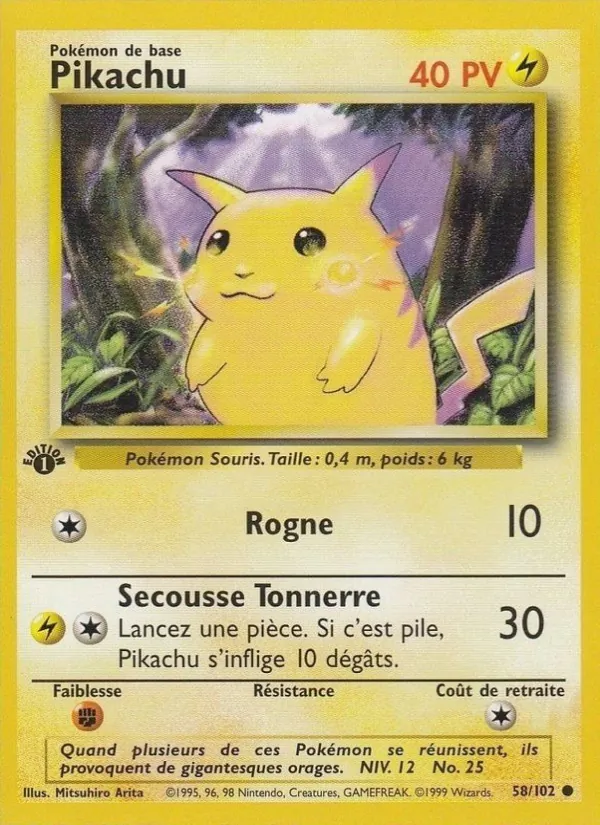 Pikachu – Set de Base 58