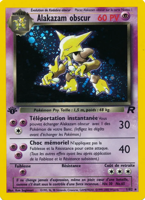 Alakazam obscur – Team Rocket 1