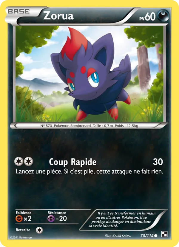 Zorua – Noir & Blanc 70