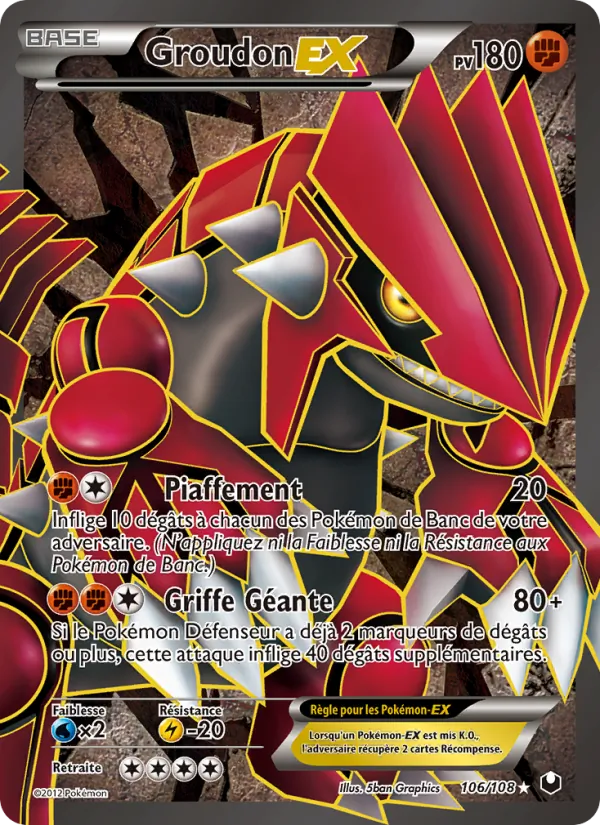Groudon-EX – Explorateurs Obscurs 106