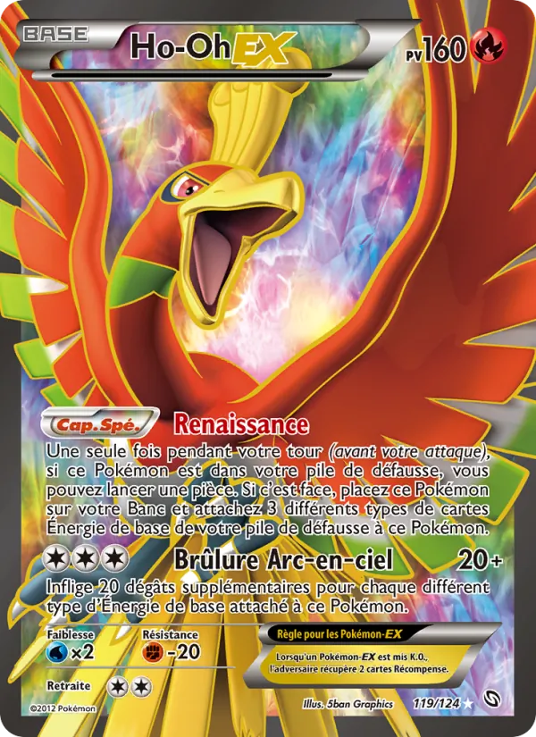 Ho-Oh-EX – Dragons Éxaltés 119