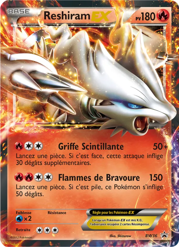 Reshiram ex – Promo BW BW36