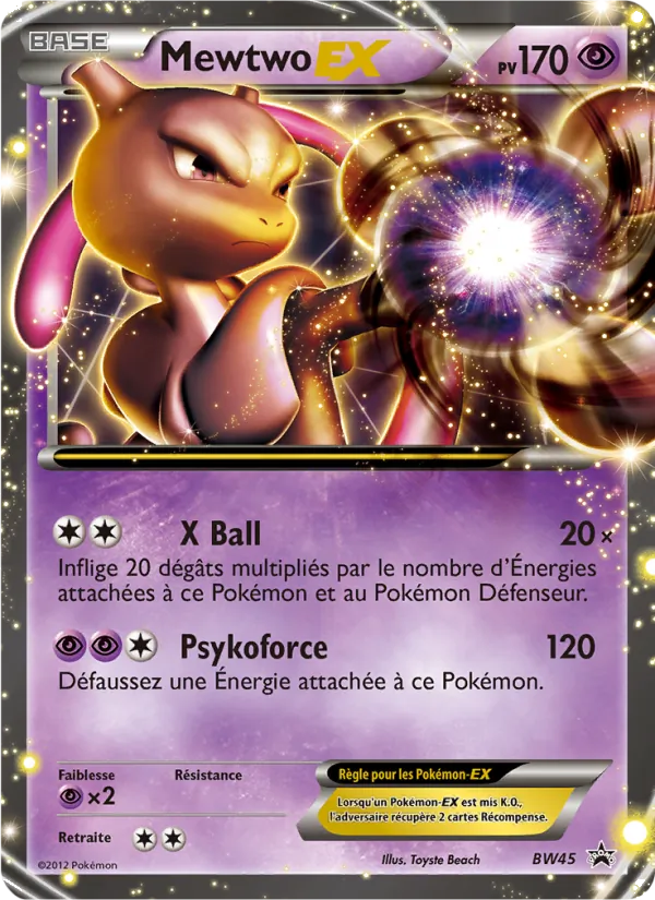 Mewtwo ex – Promo BW BW45