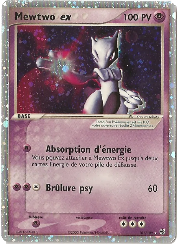 Mewtwo ex – EX Rubis & Saphir 101