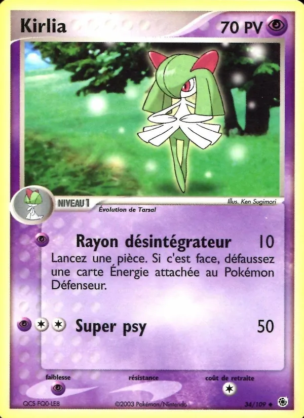 Kirlia – EX Rubis & Saphir 34